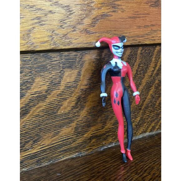 NWOT Red & Black Harley Quinn Action Figure Doll DC Super Hero Stocking Stuffers - Picture 5 of 8